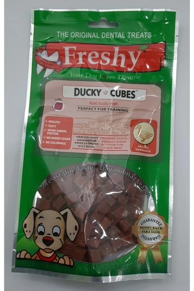 Freshy Taze Ördek Etinden Küp Ödül Maması - 80 gr ürün görseli 1