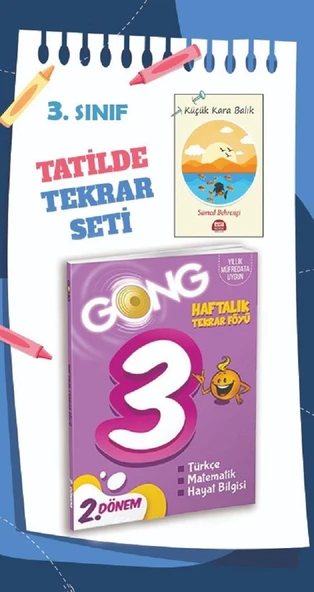 3.Sınıf Ara Dönem Tatil Seti Eğlenceli ve Eğitici 2 Kitap : Soru Bankası ve Küçük Kara Balık ürün görseli 1