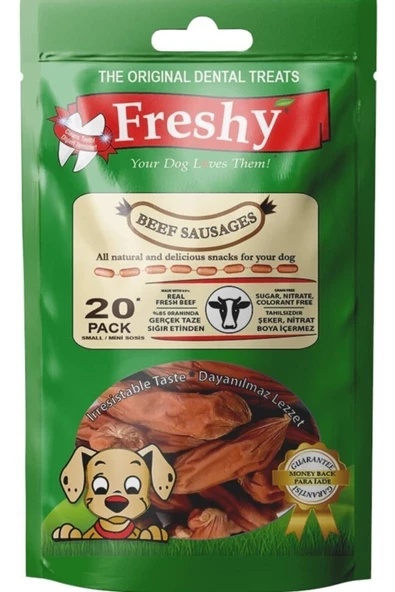 Freshy Mini Sausages Small Küçük Boy Sosis Köpek Ödülü 100 gr - 15'li Paket ürün görseli 1