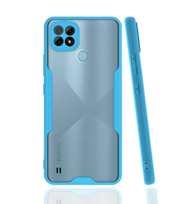 Realme C21 Kılıf ​​Kamera Korumalı Arkası Şeffaf Silikon ürün görseli 1