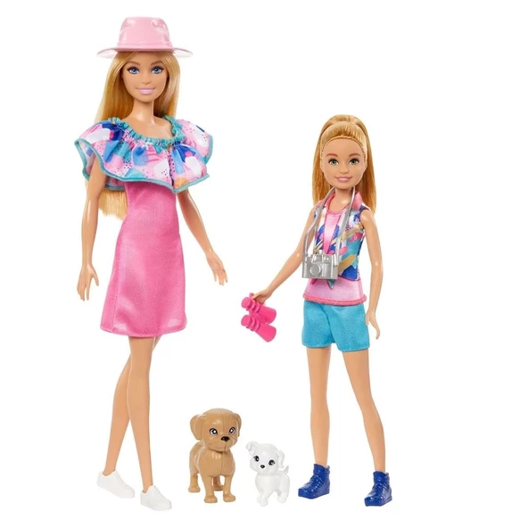 Barbie ve Stacie Kız Kardeşler İkili Set HRM09 ürün görseli 1