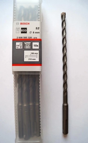 BOSCH SDS PLUS BETON MATKAP UCU 8X210 MM S2 ürün görseli 1