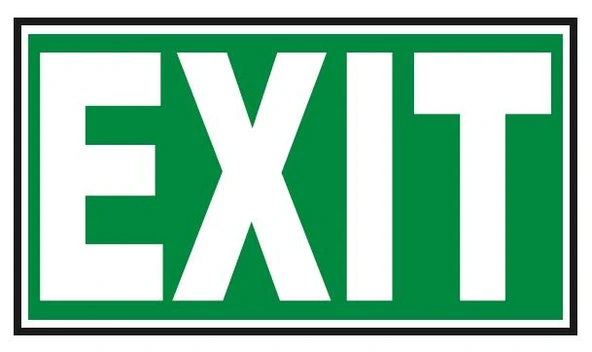 Fosforlu Exit Levhası  - Fotolümenli ürün görseli 1