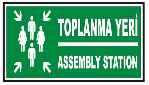 Fosforlu Toplanma Yeri Levhası  - Fotolümenli ürün görseli 1