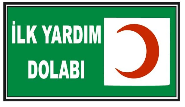 Fosforlu İlk Yardım Dolabı Levhası  - Fotolümenli ürün görseli 1