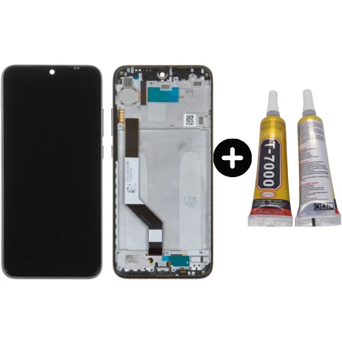 Xiaomi Redmi Note 7 Uyumlu Çıtalı A Kalite Lcd Ekran Dokunmatik Siyah + B7000 ürün görseli 1