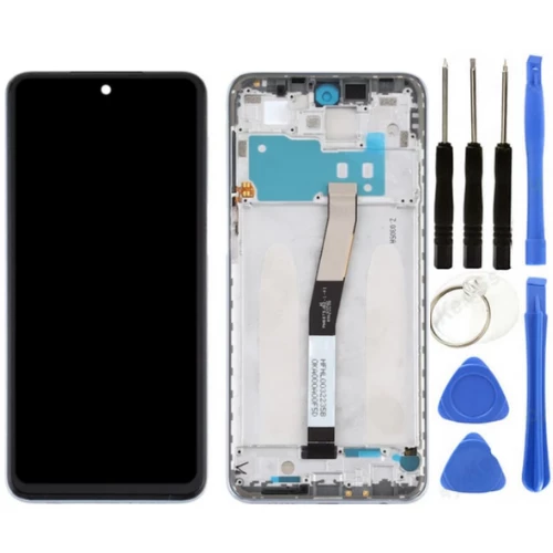 Xiaomi Redmi Note 9 Pro Uyumlu Çıtalı A Kalite Lcd Ekran Dokunmatik Beyaz + Tamir Seti ürün görseli 1