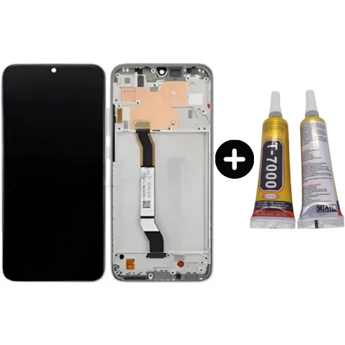 Xiaomi Redmi Note 8 Uyumlu Çıtalı Lcd Ekran Dokunmatik Beyaz + B7000 ürün görseli 1
