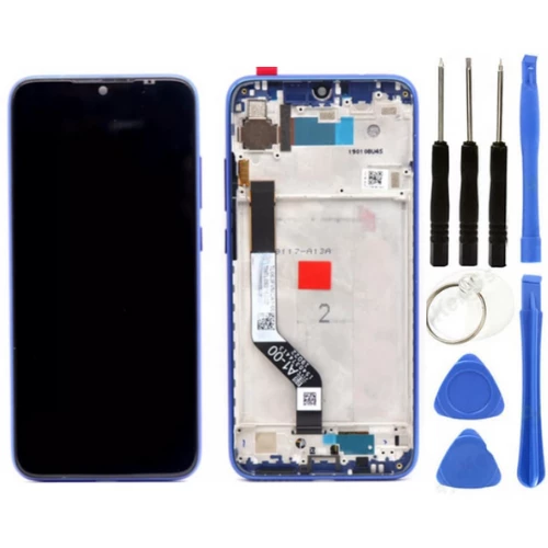 Xiaomi Redmi Note 7 Pro Uyumlu Çıtalı Servis Lcd Ekran Dokunmatik Mavi + Tamir Seti ürün görseli 1