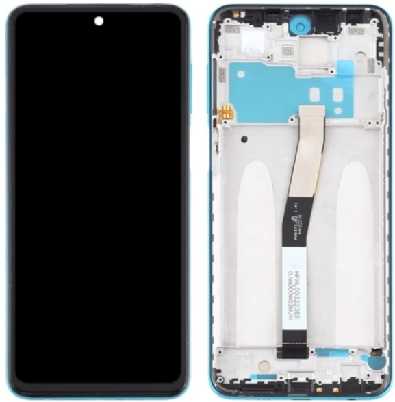 Xiaomi Redmi Note 9 Pro Uyumlu Çıtalı A Kalite Lcd Ekran Dokunmatik Mavi ürün görseli 1