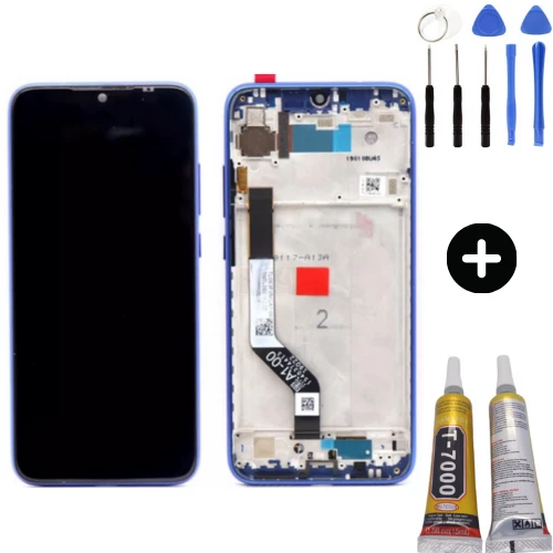 Xiaomi Redmi Note 7 Pro Uyumlu Çıtalı OLED Lcd Ekran Dokunmatik Mavi + Montaj Seti ürün görseli 1
