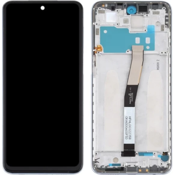 Xiaomi Redmi Note 9S Uyumlu Çıtalı Lcd Ekran Dokunmatik Beyaz ürün görseli 1