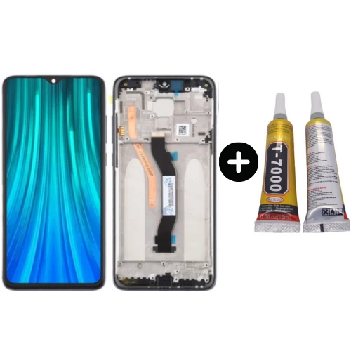 Xiaomi Redmi Note 8 Pro Uyumlu Çıtalı Lcd Ekran Dokunmatik Siyah + B7000 ürün görseli 1