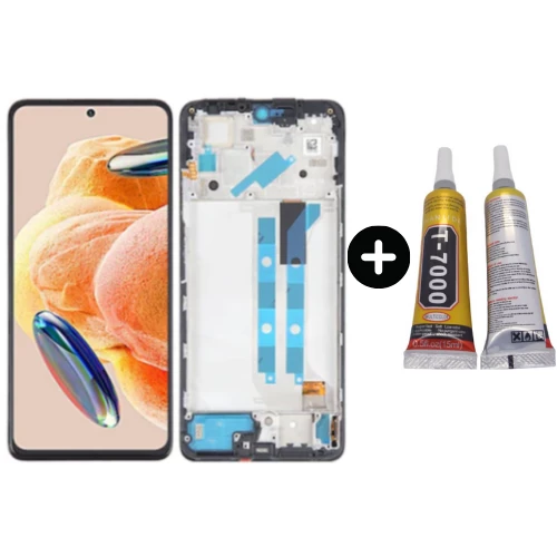 Xiaomi Redmi Note 12 Pro 4G Uyumlu Çıtalı HK Lcd Ekran Dokunmatik  + B7000 ürün görseli 1
