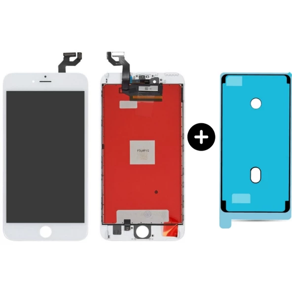 iPhone 6S Plus Uyumlu Servis Lcd Ekran Dokunmatik Beyaz + Sıvı Ve Toza Dayanıklılık Bandı ürün görseli 1