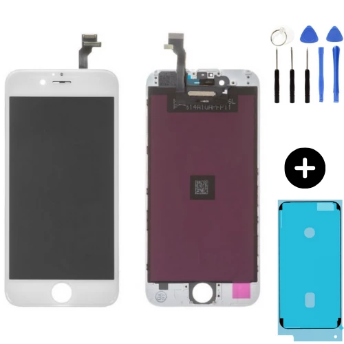 iPhone 6 Uyumlu Lcd Ekran Dokunmatik Beyaz + Montaj Seti ürün görseli 1