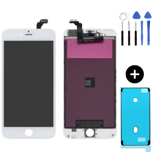 iPhone 6G Plus Uyumlu Servis Lcd Ekran Dokunmatik Beyaz + Montaj Seti ürün görseli 1