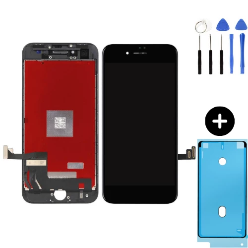 iPhone 8 Uyumlu HK Lcd Ekran Dokunmatik Siyah + Montaj Seti ürün görseli 1