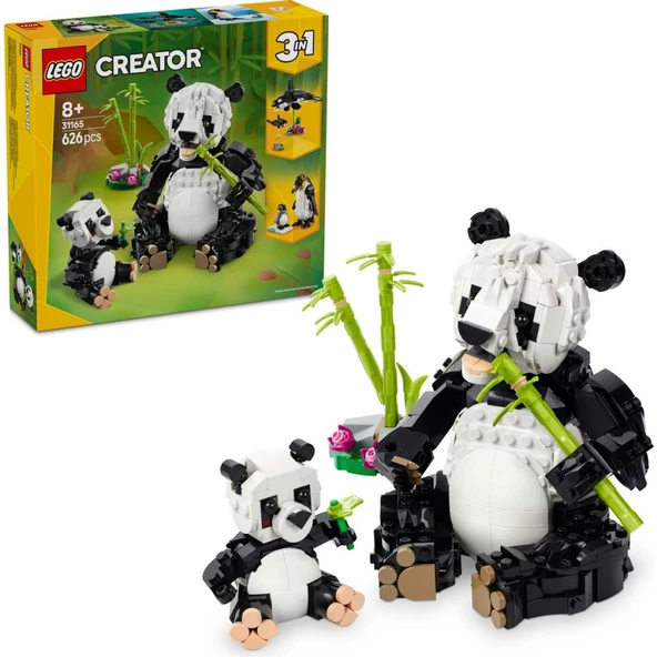 LEGO Creator 31165 Vahşi Hayvanlar: Panda Ailesi (626 Parça) ürün görseli 1