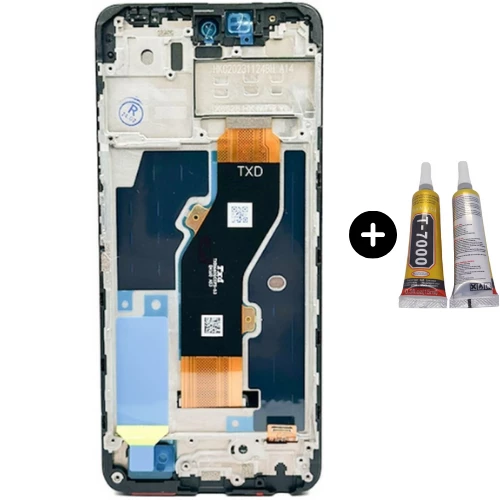 İnfinix Hot 40i Uyumlu Çıtalı Lcd Ekran Dokunmatik + B7000 ürün görseli 1