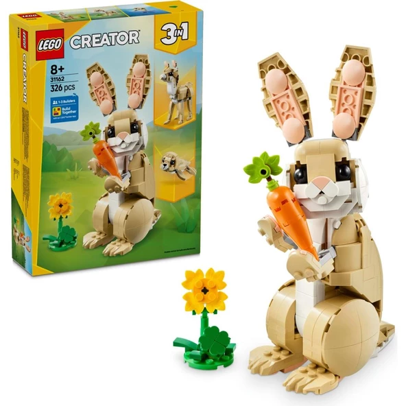 LEGO Creator 31162 Sevimli Tavşan (326 Parça) ürün görseli 1