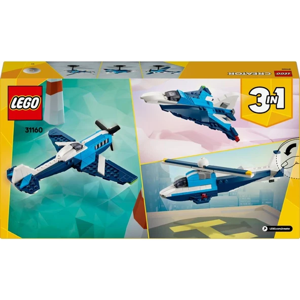 LEGO 31160 Creator 3’ü 1 Arada Uçak: Yarış Uçağı ürün görseli 1