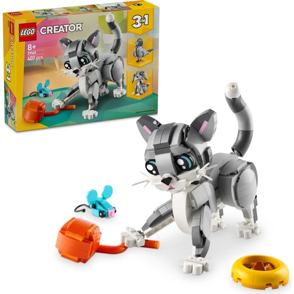 LEGO Creator 31163 Oyunbaz Kedi (407 Parça) ürün görseli 1