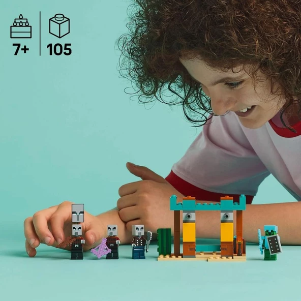 LEGO Minecraft 21267 Serseri Köylü Çöl Devriyesi (105 Parça) - Resim 5
