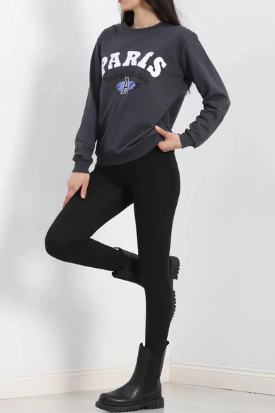 2 İplik Sweat Antrasit - 20086.1865. - Resim 6