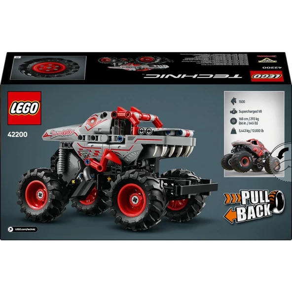 LEGO 42200 Technic Monster Jam™ ThunderROARus™ Çek-Bırak - Resim 4