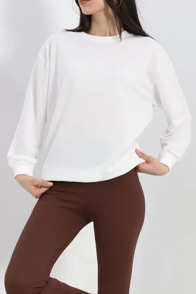 Basic Sweat Ekru - 204691.1778. - Resim 7