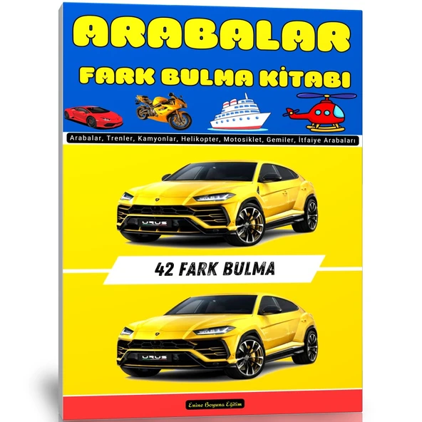 Arabalar Fark Bulma Kitabı (Cevaplarıyla) ürün görseli 1