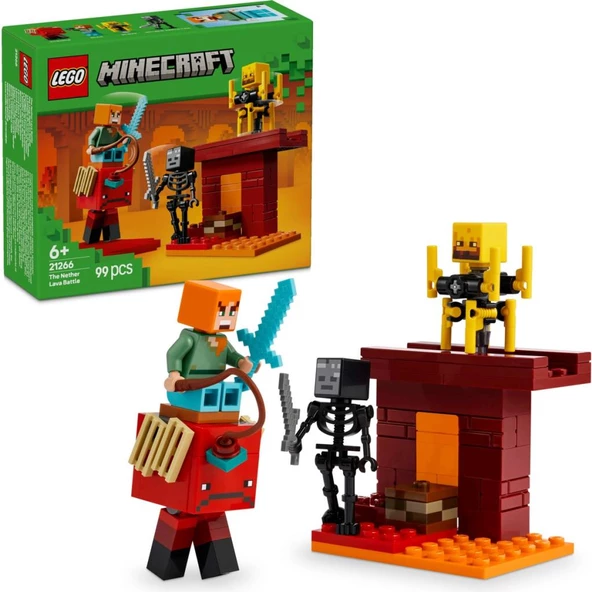 LEGO Minecraft 21266 Nether Lav Savaşı (99 Parça) ürün görseli 1