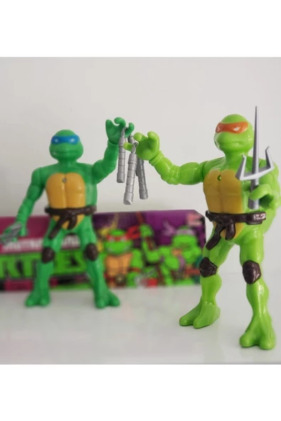 Ninja Kaplumbağalar Işıklı Figür 4'lü Set Ninja Turtles - Resim 2
