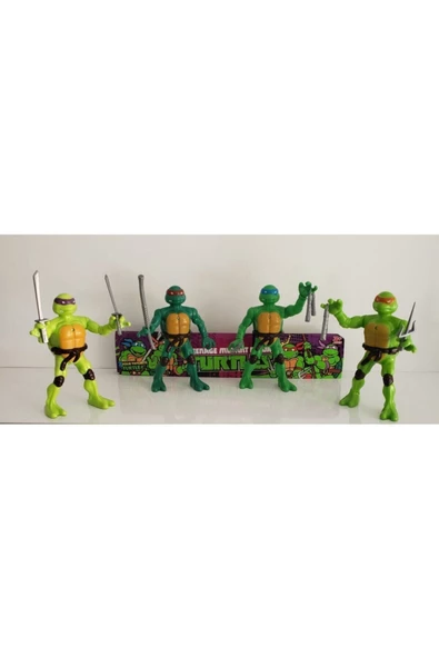 Ninja Kaplumbağalar Işıklı Figür 4'lü Set Ninja Turtles - Resim 3