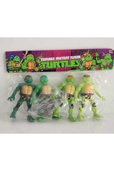 Ninja Kaplumbağalar Işıklı Figür 4'lü Set Ninja Turtles ürün görseli 1