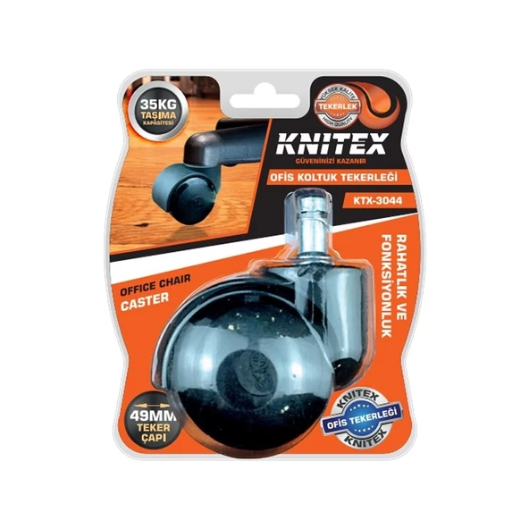KNITEX 3044 KALIN PİMLİ BÜRO TEKERİ ürün görseli 1