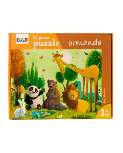 Ormanda Puzzle 24 Parça Oyun Seti ürün görseli 1
