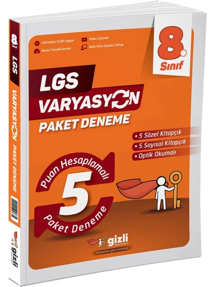 Lgs Varyasyon 5 Li Paket Deneme Gizli Yayınları ürün görseli 1