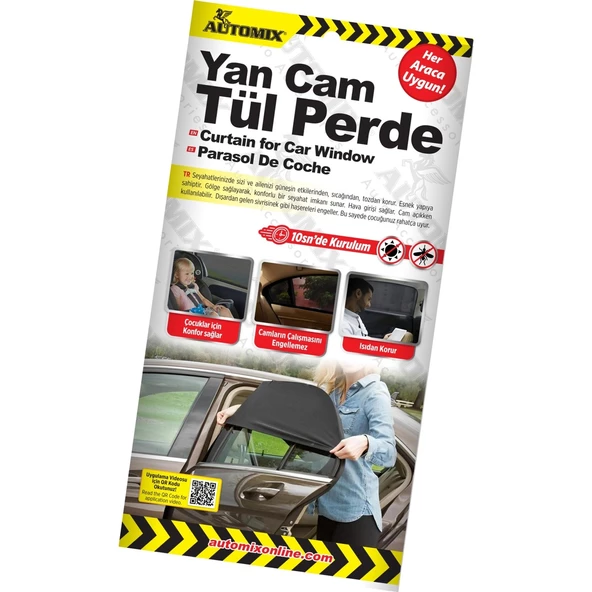 AUTOMİX 44817 YAN CAM TÜL PERDE - Resim 2
