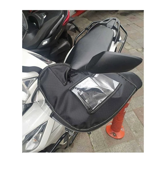 Rks Spontini 110 Uyumlu Telefon Tutuculu Elcik Rüzgarlık Koruma Su Geçirmez  Supermoto ürün görseli 1