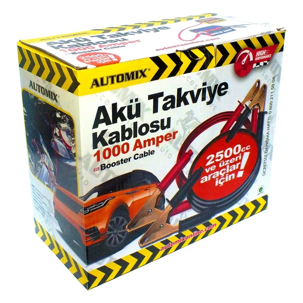 AUTOMİX 44414 AKÜ TAKVİYE KAB. 1000 AMPER ürün görseli 1
