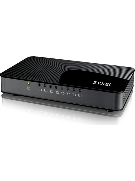 Zyxel GS108S v2 8-Port 10/100/1000Mbps Tak-Kullan Port-Önceliklendirme Destekli Gigabit Switch ürün görseli 1
