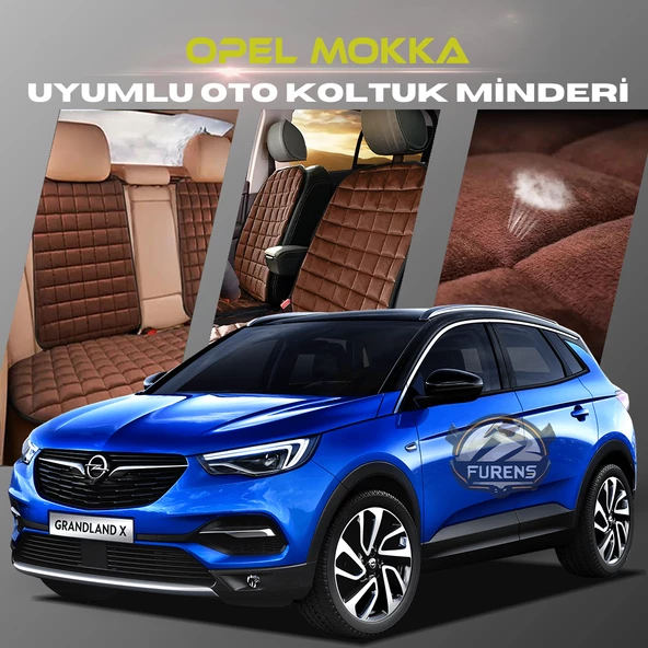 Opel Mokka Kahverengi Renk Tay Tüyü Cepli & Terletmez Sırtlı Oto Koltuk Minder Seti - Koltuk Koruma Kılıfı (ÖN & ARKA TAM SET) ürün görseli 1