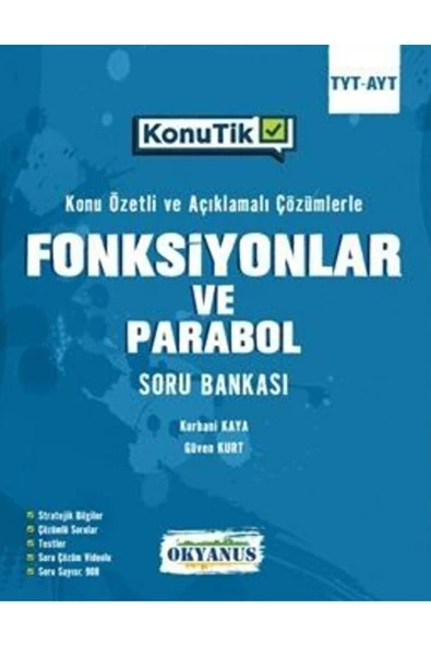 Tyt - Ayt Konutik Fonksiyonlar Ve Parabol Soru Ba ürün görseli 1