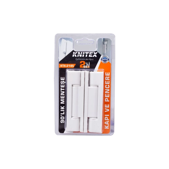 KNITEX KTX-2145 PVC MENTEŞE 90MM 2 Lİ BEYAZ ürün görseli 1