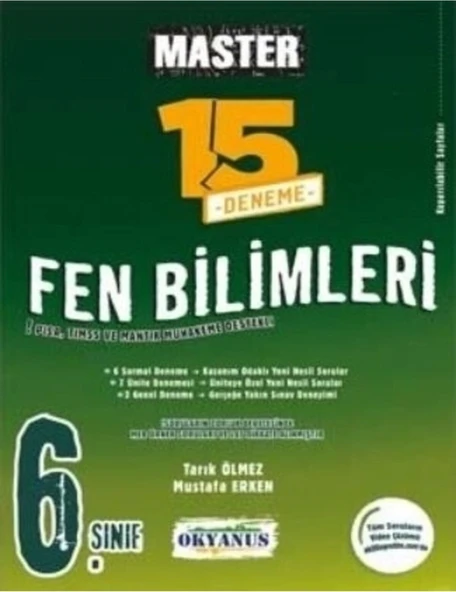 OKYANUS 6.SINIF FEN BİLİMLERİ MASTER DENEME ürün görseli 1
