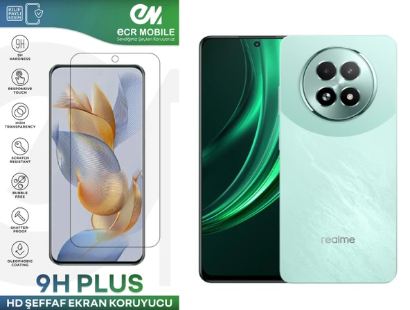 Realme 13 5G Ekran Koruyucu 9H Esnek Nano Cam Tam Uyumlu Şeffaf ürün görseli 1