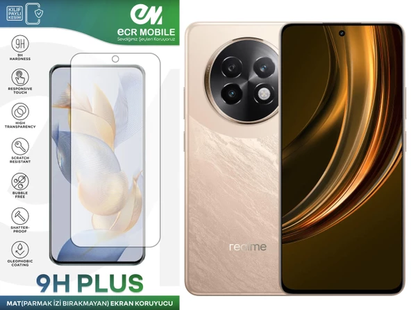 Realme 13 Plus 5G Ekran Koruyucu MAT Parmak İzi Bırakmayan Uyumlu Esnek Nano Kırılmayan ürün görseli 1