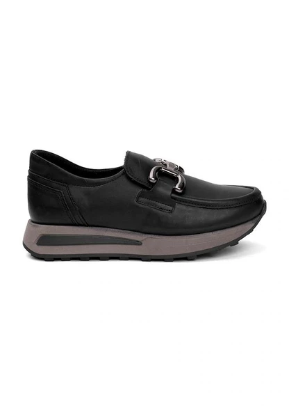 MAMMAMİA D24KA-3260 KAYMAZ TOKALI LOAFER DERİ KADIN AYAKKABI ürün görseli 1